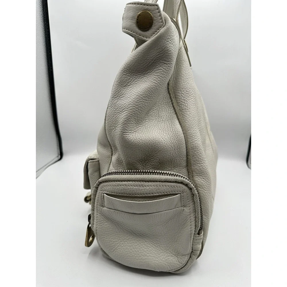 Marc by Marc Jacobs White Leather Multi-Pocket Handbag